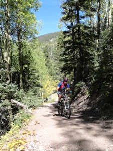 New Mexico singletrack at 10,000ft - everyone is going to feel that oxygen debt